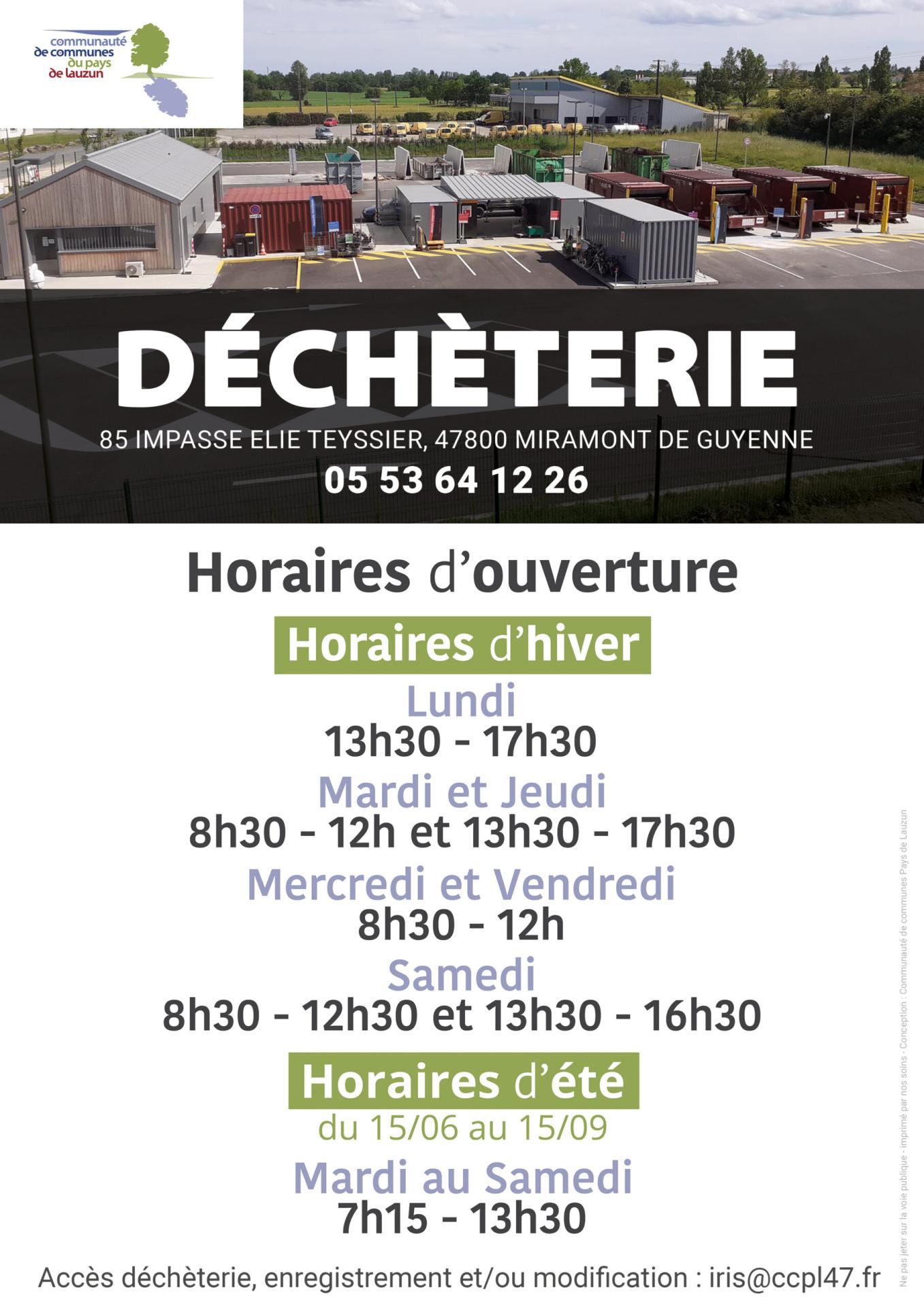 2024 affiche horaires decheterie web scaled