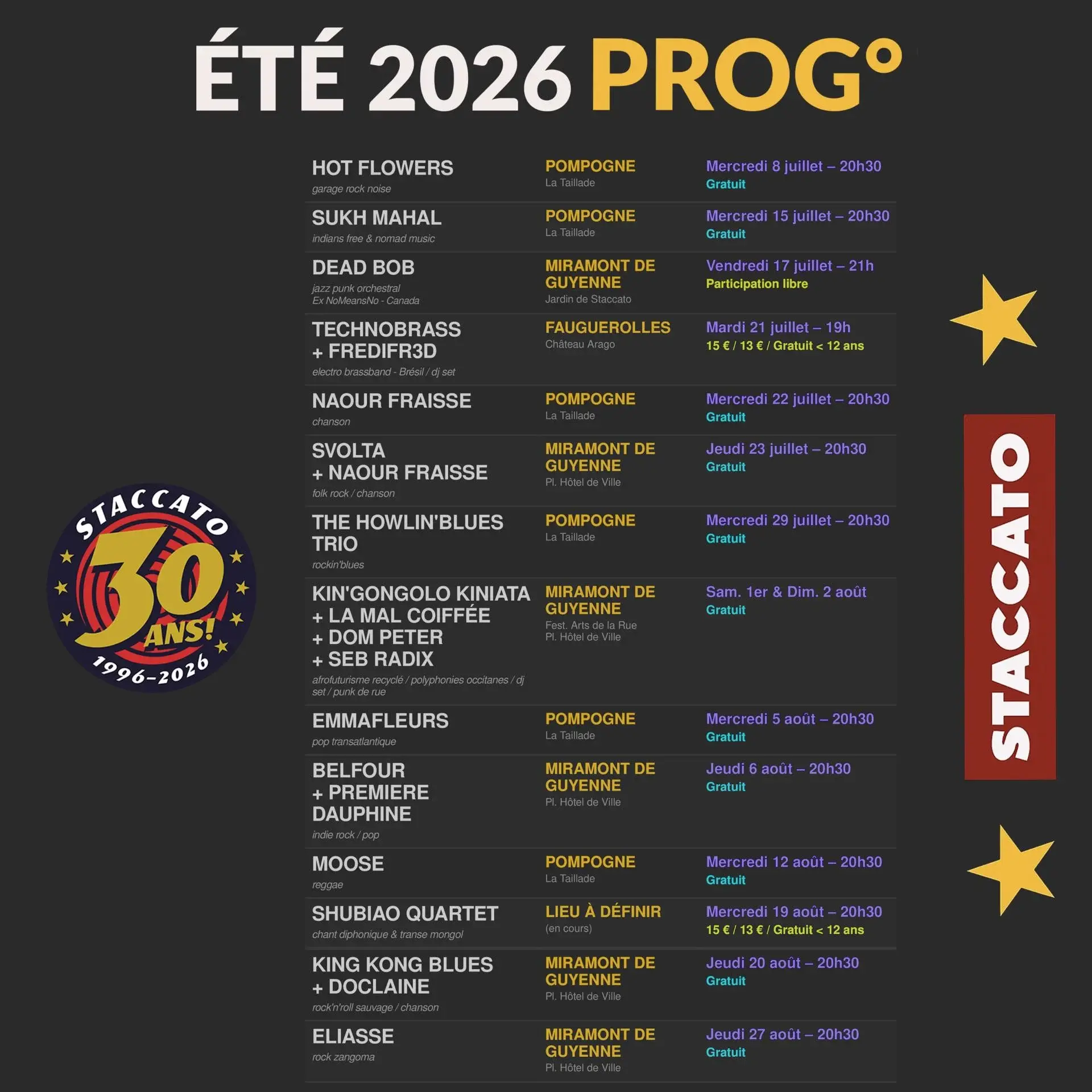 Staccato ete 2026